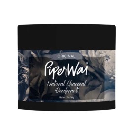 PiperWai Natural Deodorant with Activated Charcoal, Aluminum-Free & Vegan, Long-Lasting Odor Protection for Men & Women | As Seen on Shark Tank | 2 oz Scented Jar