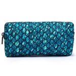 LParkin Mermaid Large Capacity Canvas Pencil Case Pen Bag Pouch Stationary Case Makeup Cosmetic Bag
