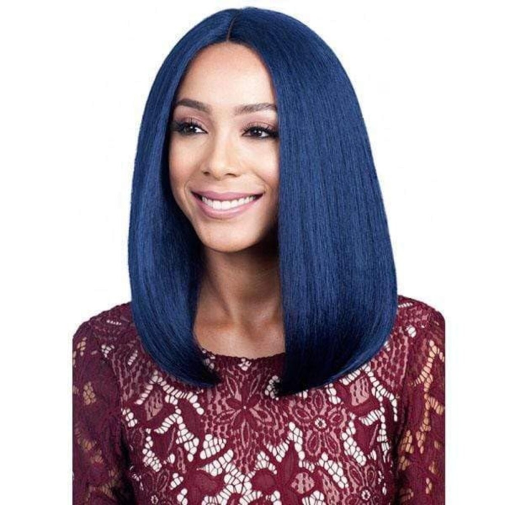 Bobbi Boss Human Hair Blend Lace Front Wig MBLF90 Swiss Lace Juba (TT1B/613)