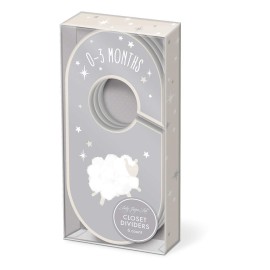 Punch Studio Lady Jayne Baby Nursery Decor Closet Dividers 0-24 Months (Twinkle Stars)
