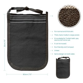 Turkish Exfoliating Gloves - Face & Body Exfoliation Mitts - Bath Hammam Spa Exfoliator Kese Glove - Body Scrub Glove to Remove Dead Skin - Brighten & Soften Skin - 4Pcs (Black & White) Turkish Exfoliating Gloves - Face & Body Exfoliation Mitts - Bath Hammam Spa Exfoliator Kese Glove - Body Scrub Glove to Remove Dead Skin - Brighten & Soften Skin - 4Pcs (Black & White)