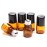 Furnido 25 Pack 1ml Amber Glass Roll on Bottle For Essential Oils,Perfume Vial with Stainless Steel Roller Ball,Black Caps Mini Sample Vials Cosmetics Small Container