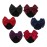 Driew Hair Clip, 6 Pcs Hair Net with Bow Hair Snoods for Women, Velvet, Polyester, Metal