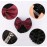Driew Hair Clip, 6 Pcs Hair Net with Bow Hair Snoods for Women, Velvet, Polyester, Metal