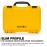 Nanuk 909 Waterproof Hard Case with Foam Insert - Yellow