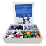 Inorganic and Organic Chemistry Model Student Kit (281 Pieces) - MM-007 with Atom Configurations, Bonds and Orbitals