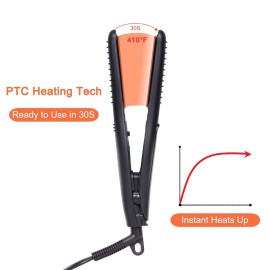 LOVANI Mini Flat Iron Travel Size Nano Titanium Dual Voltage Portable Hair for Worldwide Use 0.5 Inch Straightener with Professional Heat Resistant Travelling Bag