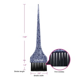 Colortrak Safari Chic Color Brushes, Prints, Perfect for Multiple Colors, Highlights, or Lowlights, 1 Firm Bristle and 1 Ultra Soft Feather Brush, Reusable and Easily Washable, 2 Brushes