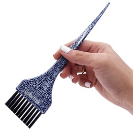 Colortrak Safari Chic Color Brushes, Prints, Perfect for Multiple Colors, Highlights, or Lowlights, 1 Firm Bristle and 1 Ultra Soft Feather Brush, Reusable and Easily Washable, 2 Brushes