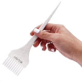 Colortrak Safari Chic Color Brushes, Prints, Perfect for Multiple Colors, Highlights, or Lowlights, 1 Firm Bristle and 1 Ultra Soft Feather Brush, Reusable and Easily Washable, 2 Brushes