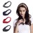 Cotton Headbands, 5 Pcs Solid Color Twisted Knotted Cotton Multi-Style Headbands for Women Sports or Fashion B