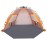 Oileus X-Large 4 Person Beach Tent Sun Shelter - Portable Sun Shade Instant Tent for Beach with Carrying Bag, Stakes, 6 Sand Pockets, Anti UV for Fishing Hiking Camping, Waterproof Windproof, Orange