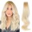 ABH AmazingBeauty Hair Blonde Tape Hair Extensions Dark Roots - Pre Taped Double Sided Remy Hair Skin Weft, 20 Pieces, 50 Grams, Platinum Ash Blonde with Dark Dirty Blonde Base Color R12-60, 18 Inch