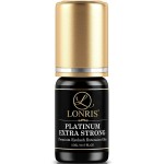 8-9 Weeks Retention/Volume Eyelash Extension Glue/Platinum Extra Strong LONRIS Lash / 0.5-1 Sec Drying time/Maximum Bonding/Semi-Permanent Extensions Supplies/Professional Use Black Adhesive (5 ML)