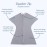 SleepingBaby Zipadee-Zip Transition Swaddle - Cozy Baby Swaddle Blanket with Zipper Convenience - Roomy Wearable Blanket for Easy Diaper Changes - Heather Grey, Small (4-8 Month)