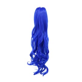 karlery Curly Clip In Thick Claw Drawstring Ponytail Multi-colored Hair Pony Tail Hair Extension (Blue) karlery Curly Clip In Thick Claw Drawstring Ponytail Multi-colored Hair Pony Tail Hair Extension (Blue)