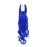 karlery Curly Clip In Thick Claw Drawstring Ponytail Multi-colored Hair Pony Tail Hair Extension (Blue)