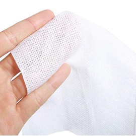 1 Roll Of Disposable Cleaning Face Towel Non-woven Fabric Disposable Wipers Washcloths Makeup Facial Soft Pads (White)