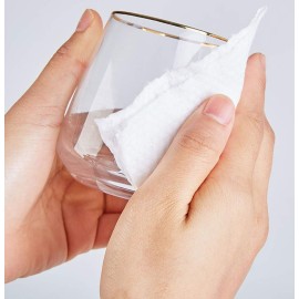 1 Roll Of Disposable Cleaning Face Towel Non-woven Fabric Disposable Wipers Washcloths Makeup Facial Soft Pads (White)