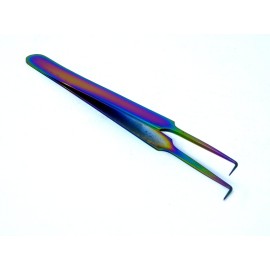 Premium Stainless Blackhead Remover Extractor Kit Tweezers (a2zscilab) (Full Curved 90 degree)