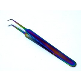 Premium Stainless Blackhead Remover Extractor Kit Tweezers (a2zscilab) (Full Curved 90 degree)