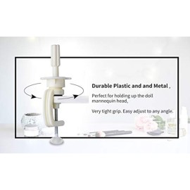 PERFEHAIR Mannequin Head Stand Desk Table Clamp Tripod Holder ,Styrofoam Wig Head Holder PERFEHAIR Mannequin Head Stand Desk Table Clamp Tripod Holder ,Styrofoam Wig Head Holder