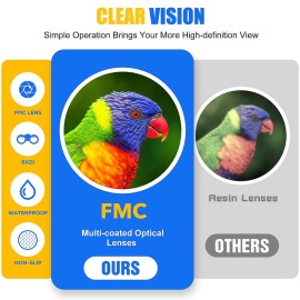 LET\'S GO! Binoculars for Kids Boys, Outdoor Toys for 3-9 Year Old Boy New Best Gifts for 3-9 Year Old Boys Christmas Xmas Stocking Stuffers Fillers for Boy Blue