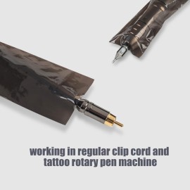 EZ Tattoo Clip Cord Covers - 100 Pcs for Tattoo Machine, Black Sleeves for Equipment Supply and Wrap EZ Tattoo Clip Cord Covers - 100 Pcs for Tattoo Machine, Black Sleeves for Equipment Supply and Wrap