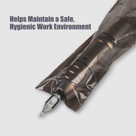 EZ Tattoo Clip Cord Covers - 100 Pcs for Tattoo Machine, Black Sleeves for Equipment Supply and Wrap EZ Tattoo Clip Cord Covers - 100 Pcs for Tattoo Machine, Black Sleeves for Equipment Supply and Wrap