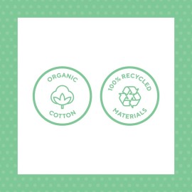 Petit Collage Organic Cotton Soft Chime Busy Baby Ball - Learning Toy for Babies and Toddlers, Measures 6 x 4.75 x 5.50 - Cute Activity Toy That Encourages Crawling