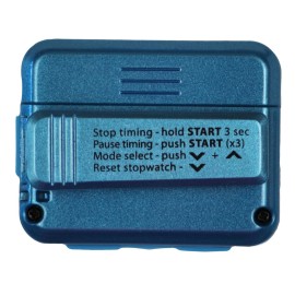 Gymboss Interval Timer and Stopwatch and Watchstrap - Bundle (Teal w/Blue Buttons, One Size Fits All)