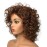 Wiginway Short Curly Synthetic Wigs Women Costume Wig Natural Looking, Auburn Mixed Wigs, 8 Inch