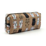 LParkin Lucky Japanese Cat Pencil Case Cute Maneki Neko Cat Pencil Bag Pouch Case Makeup Cosmetic Bag Kawaii Gadget Box Stationary