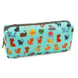 LParkin Cute Cat Pencil Case Pouch Make Up Case Stationary Kawaii Pencil Box Teacher Gift Gadget Bag Cosmetic Bag