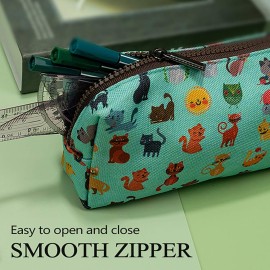 LParkin Cute Cat Pencil Case Pouch Make Up Case Stationary Kawaii Pencil Box Teacher Gift Gadget Bag Cosmetic Bag
