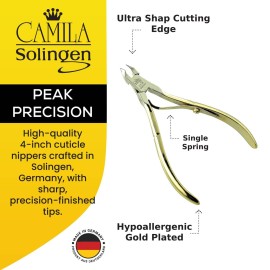 Camila Solingen CS08 4 Professional Nail Cuticle Trimmer from Solingen, Germany Best Stainless Steel, Anti-corrosive. Perfect Tool for Manicure and Pedicure. Premium Cuticle Cutter (5mm Blade) Camila Solingen CS08 4 Professional Nail Cuticle Trimmer from Solingen, Germany Best Stainless Steel, Anti-corrosive. Perfect Tool for Manicure and Pedicure. Premium Cuticle Cutter (5mm Blade)