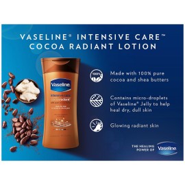 Vaseline Intensive Care hand and body lotion Cocoa Radiant 10 oz, Pack of 4 Vaseline Intensive Care hand and body lotion Cocoa Radiant 10 oz, Pack of 4