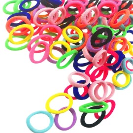 Baby Hair Ties for Kids Toddlers 100 PCS 10 Colors Small Seamless Hair Bands Ponytail Holder J-MEE Baby Hair Ties for Kids Toddlers 100 PCS 10 Colors Small Seamless Hair Bands Ponytail Holder J-MEE