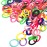 Baby Hair Ties for Kids Toddlers 100 PCS 10 Colors Small Seamless Hair Bands Ponytail Holder J-MEE