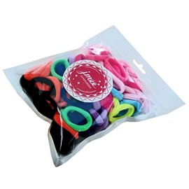 Baby Hair Ties for Kids Toddlers 100 PCS 10 Colors Small Seamless Hair Bands Ponytail Holder J-MEE