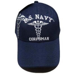 MWS U.S Navy Corpsman Licensed Embroidered Cap Hat