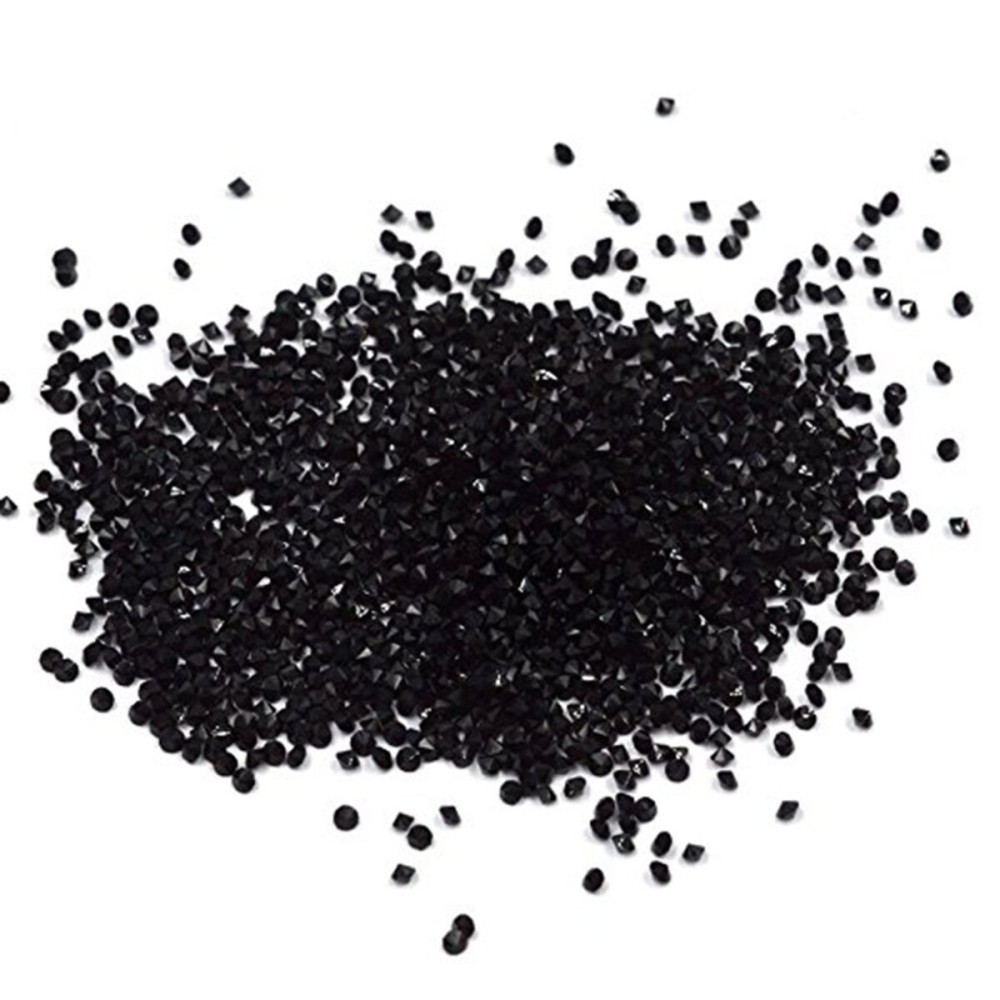 Minejin Nail Art Mini Rhinestones Micro Crystals Sharp Bead Phone Mini Gems DIY Art Decoration Need Glue 1400Pcs (Black) Minejin Nail Art Mini Rhinestones Micro Crystals Sharp Bead Phone Mini Gems DIY Art Decoration Need Glue 1400Pcs (Black)