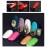 Minejin Nail Art Mini Rhinestones Micro Crystals Sharp Bead Phone Mini Gems DIY Art Decoration Need Glue 1400Pcs (Black)