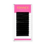 TDANCE Premium DD Curl 0.15mm Thickness Semi Permanent Individual Eyelash Extensions Silk Classic Lashes Professional Salon Use Mixed 14-19mm Length In One Tray (DD-0.15,14-19mm)