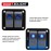 FXC Rocker Switch Aluminum Panel 2 Gang Toggle Switches Dash 5 Pin ON/Off 2 LED Backlit for Boat Car Marine Blue