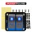 FXC Rocker Switch Aluminum Panel 2 Gang Toggle Switches Dash 5 Pin ON/Off 2 LED Backlit for Boat Car Marine Blue