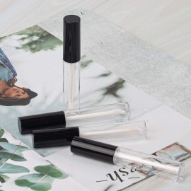 GTHER 10PCS 10ML Empty Lip Gloss Containers Tube with Wand, Refillable Lip Balm Bottles, Lipstick Sample Container and Funnel and Rubber Stoppers for Girls DIY Lip Samples, Black Top GTHER 10PCS 10ML Empty Lip Gloss Containers Tube with Wand, Refillable Lip Balm Bottles, Lipstick Sample Container and Funnel and Rubber Stoppers for Girls DIY Lip Samples, Black Top