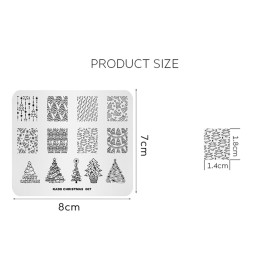 Rolabling Christmas Nail Stamping Plates New Year Christmas Santa Snowman Snowflake Christmas Tree Manicure Print Image Template Rolabling Christmas Nail Stamping Plates New Year Christmas Santa Snowman Snowflake Christmas Tree Manicure Print Image Template