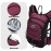 15L Insulated Hydration Backpack Pack with 2L Water Bladder Lightweight Hiking Backpack Bag for Women Men Daypack for Hiking Running Festival Camping Biking (Wine)