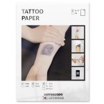 Sunnyscopa Printable Temporary Tattoo Paper for INKJET printer - US LETTER SIZE 8.5X11, 5 SHEETS - DIY Personalized Image Transfer Sheet for skin - Custom Waterslide Decal Stencil Henna